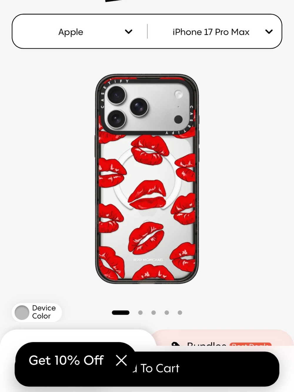 Casetify iPhone 17pro case